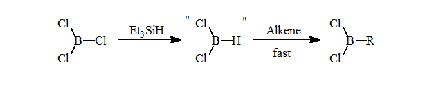 chemical route to alkyldichloroboranes