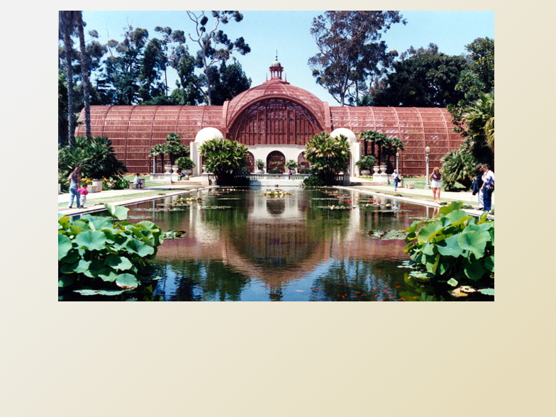 Pond and Botanical House at Balboa Park