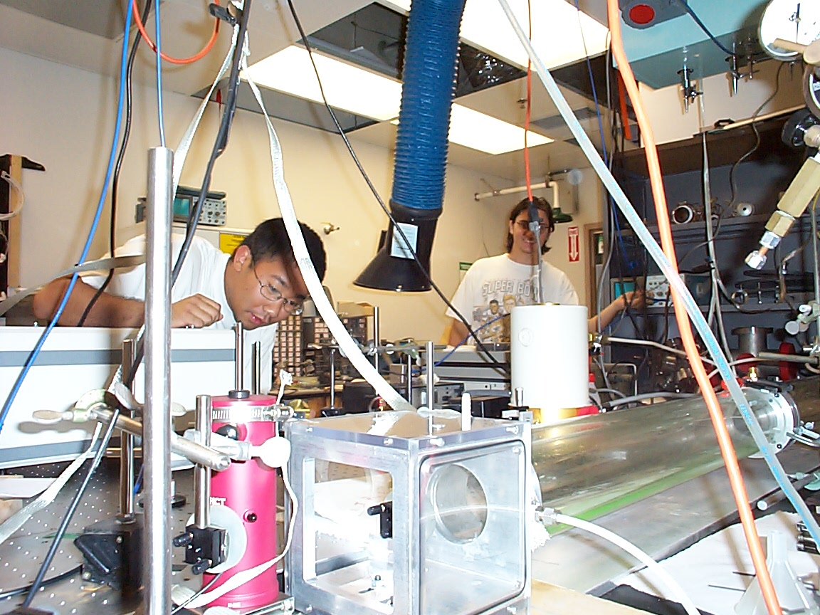 Cooksy Research Group researcher at lab table